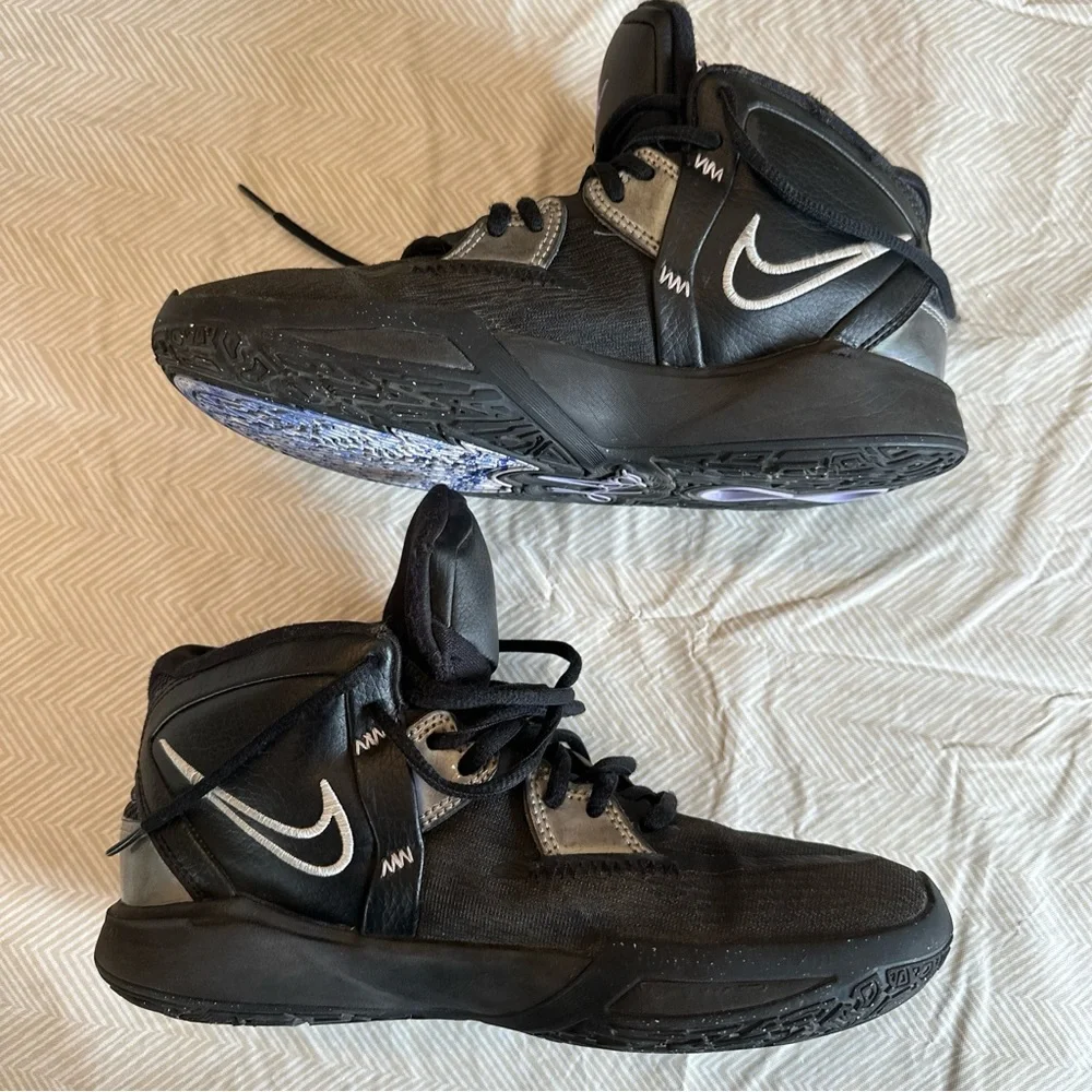 NIKE KYRIE INFINITY GS BLACK METALLIC SILVER CONCORD DD0334-005 BASKETBALL (5.5)